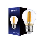 Noxion Lucent LED E27 Kugel Fadenlampe Klar 4.5W 470lm - 827 Extra Warmweiß | Ersatz für 40W