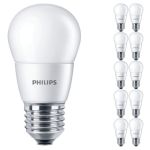 Mehrfachpackung 10x Philips Corepro LED Lustre E27 Kugel Matt 7W 806lm - 827 Extra Warmweiß | Ersatz für 60W